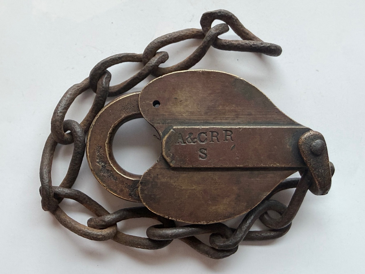 Atlanta & Chattanooga Railroad Geo. B. Bahr Brass Switch A&CRR