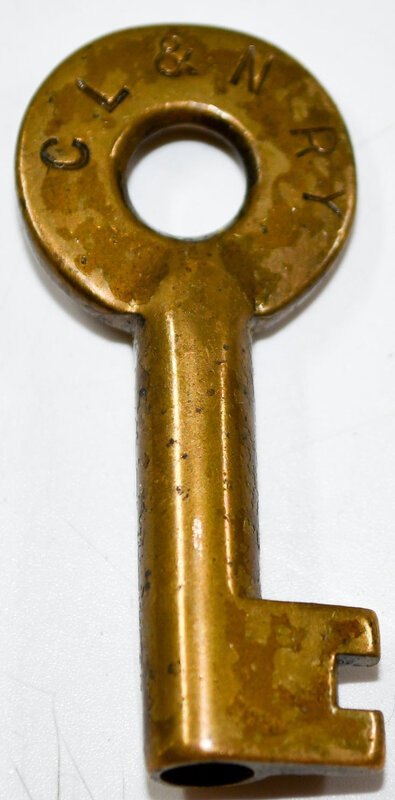 Cincinnati Lebanon & Northern A&W shown in hexagon hallmark Brass Switch CL&N RY