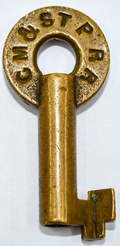 Chicago Milwaukee & St Paul Loeffelholz Brass CM&STP RR