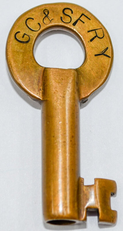 Gulf Colorado & Santa Fe Adlake Brass Switch GC&SF RY