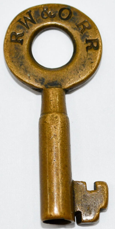 Rome Watertown & Ogdensburg Romer & Co Brass RW&O RR