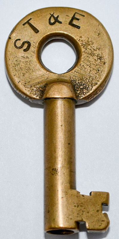 Stockton Terminal & Eastern Adlake Brass Switch ST&E