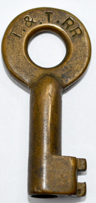 Tonopah & Tidewater A&W shown in oval hallmark Brass Switch T&T RR