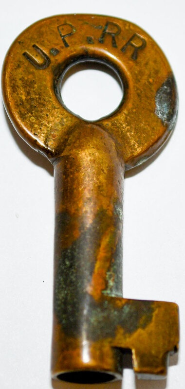 Union Pacific A&W shown in oval hallmark Brass Switch UPRR