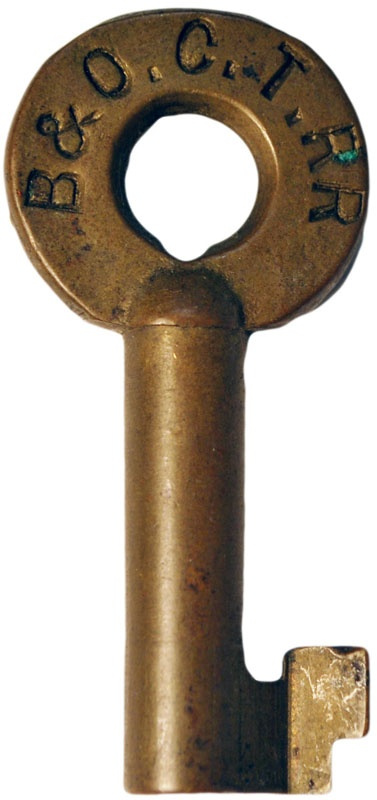 Baltimore & Ohio Chicago Terminal A&W in oval hallmark Brass Switch B&O CTRR
