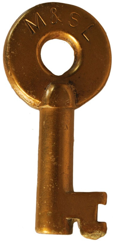 Minneapolis & St. Louis Adlake Brass Switch M&SL