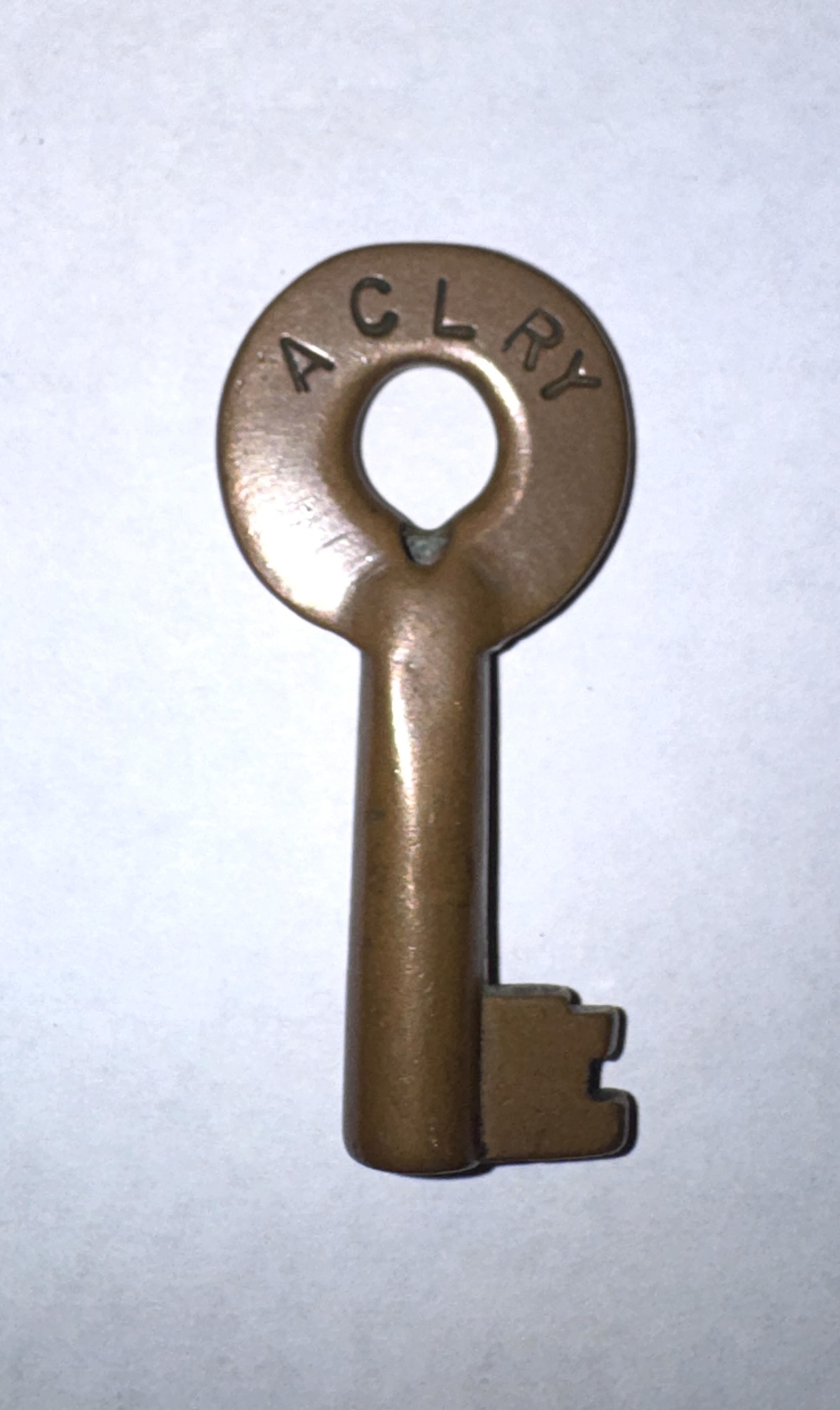 Atlantic Coast Line Railroad Adlake (straight) Brass Switch Key ACL