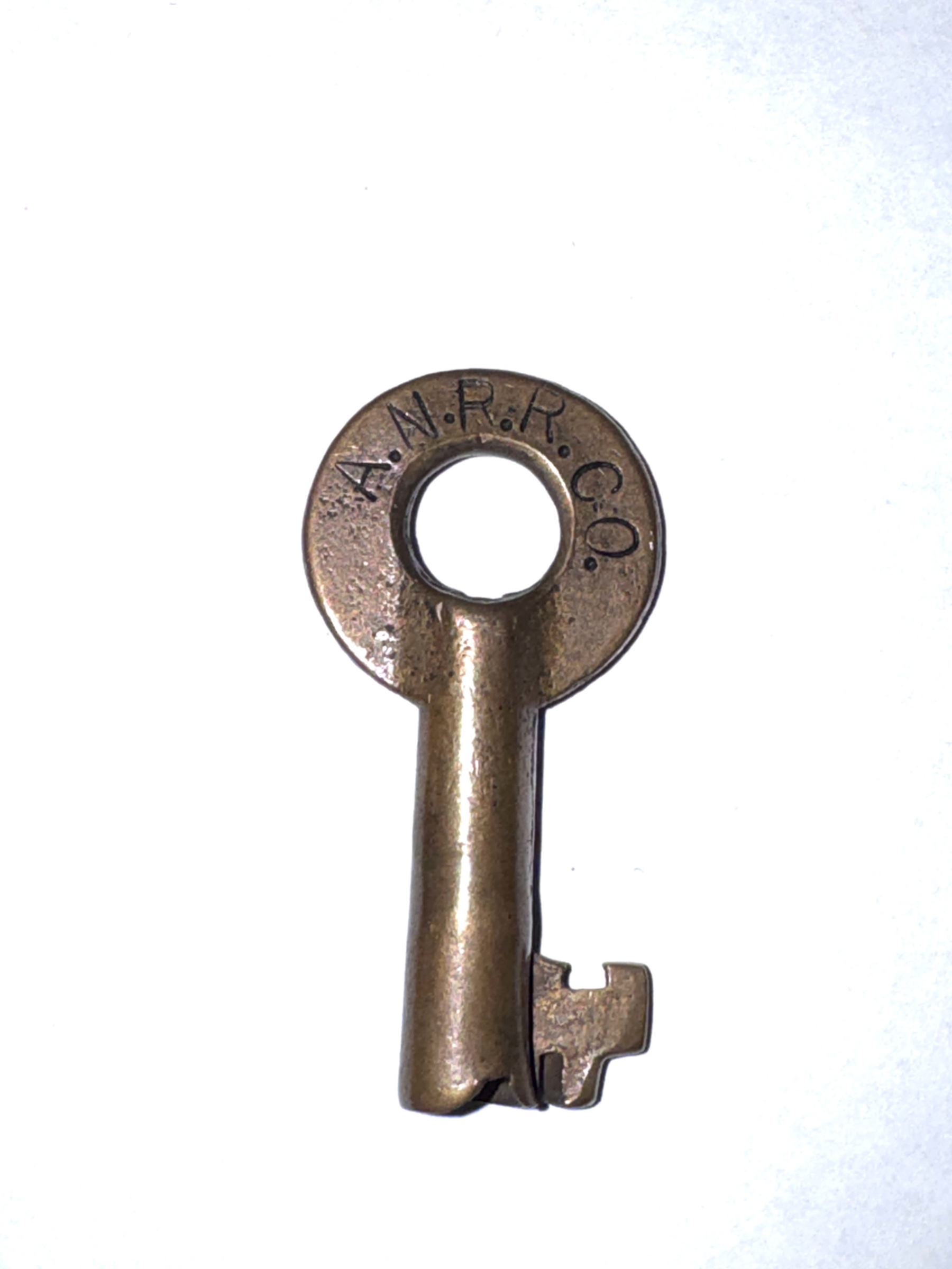 Apalachicola Northern Railroad No hallmark Brass Switch Key AN