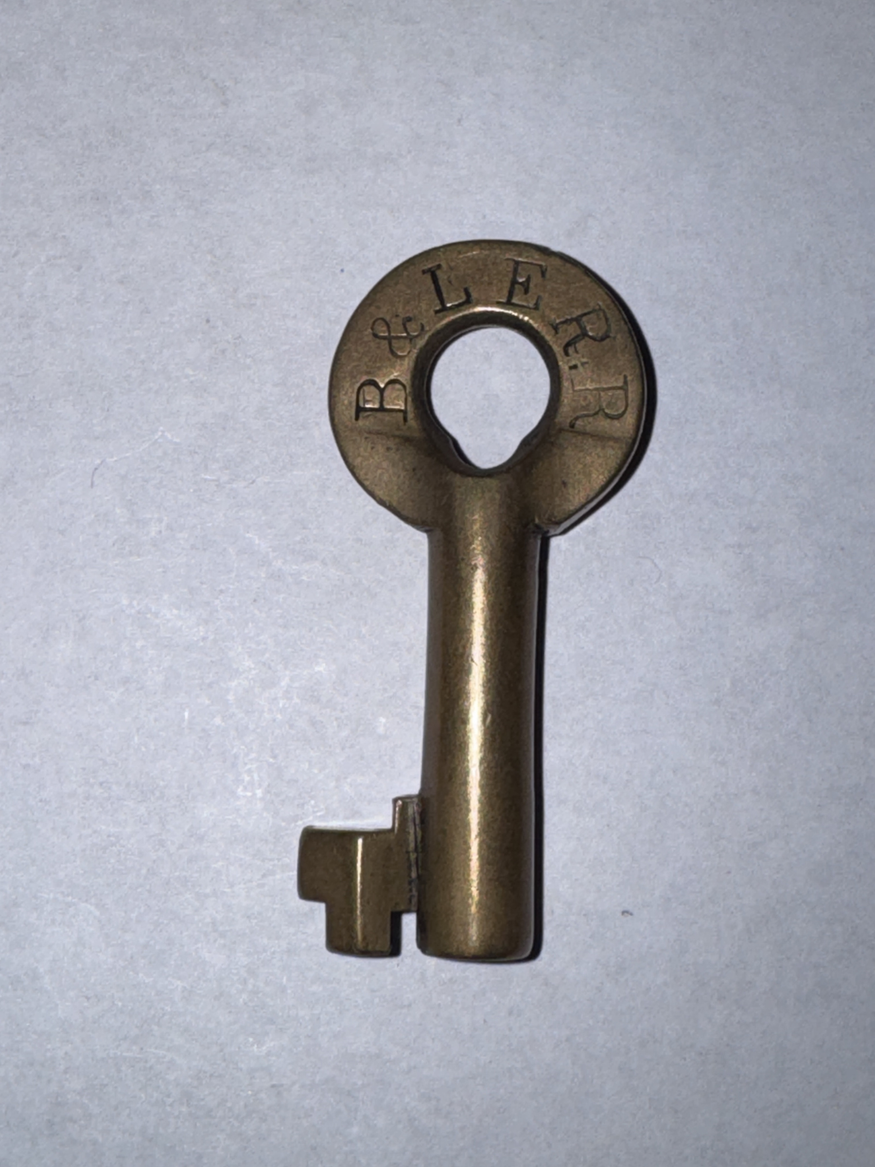 Bessemer and Lake Erie Railroad Wilson Bohannan Brass Switch Key B&LE